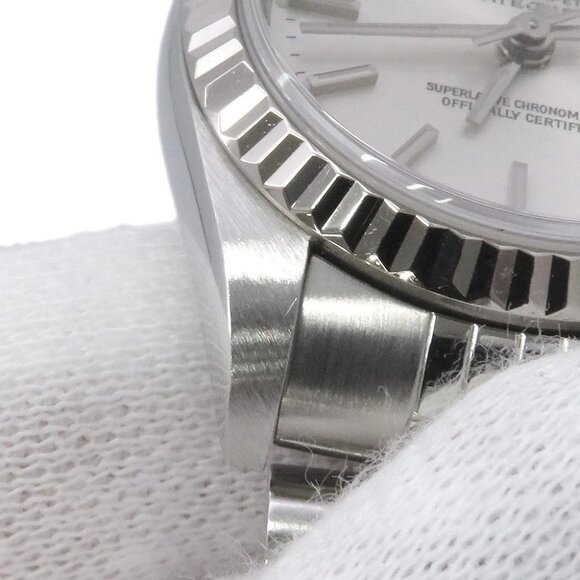 ROLEX Datejust 26mm Stainless Steel 18K White Gold Silver Dial - Picture 6 of 15